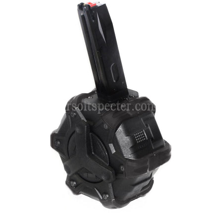 Armorer Works AW Custom 350rd Gas Adaptive Drum Magazine for AW MB Series / KJW / WE (WE-TECH) / Tokyo Marui M9 M92 GBB Pistols Airsoft
