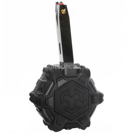 Armorer Works AW Custom 350rd Gas Adaptive Drum Magazine for AW MB Series / KJW / WE (WE-TECH) / Tokyo Marui M9 M92 GBB Pistols Airsoft