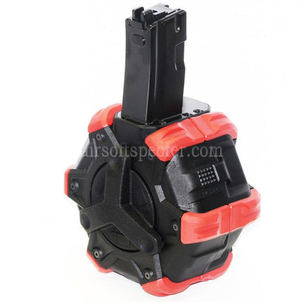 Armorer Works AW Custom 350rd Gas Adaptive Drum Magazine for WE (WE-TECH) AP APACHE MP5 Series GBB Rifles Airsoft