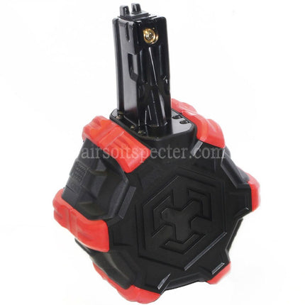Armorer Works AW Custom 350rd Gas Adaptive Drum Magazine for WE (WE-TECH) AP APACHE MP5 Series GBB Rifles Airsoft