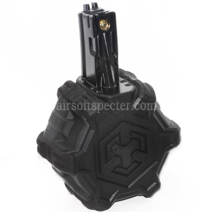 Armorer Works AW Custom 350rd Gas Adaptive Drum Magazine for WE (WE-TECH) AP APACHE MP5 Series GBB Rifles Airsoft