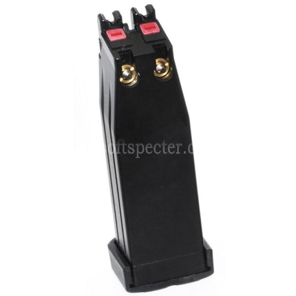 Armorer Works AW 60rd Double Barrel Gas Magazine for AW HX Series Double Barrel Hi-Capa GBB Pistols Airsoft Black