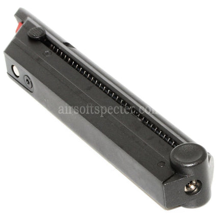 Armorer Works AW 15rd Gas Magazine for AW A180 Blaster WE Luger P08 GBB Pistols Airsoft Black