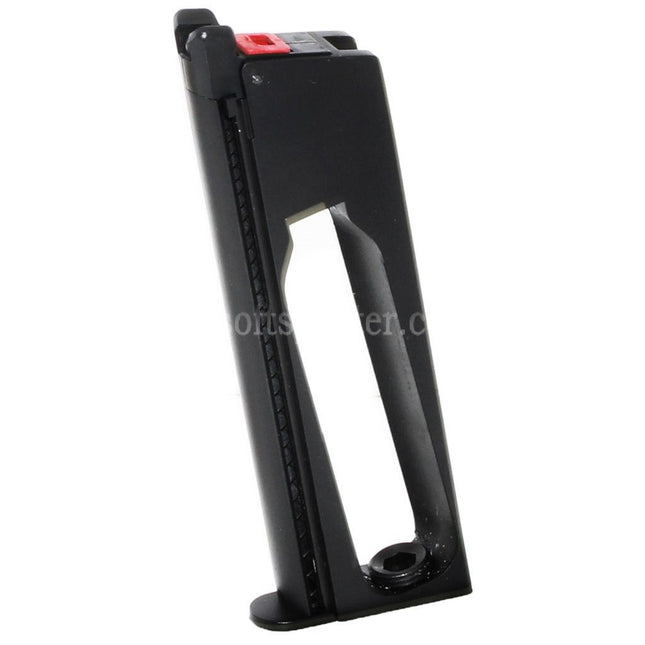 Chargeur Co2 Armorer Works AW 16 billes pour pistolets GBB Airsoft EMG SAI Red / AW NE Series / WE Single Stack 1911 Series