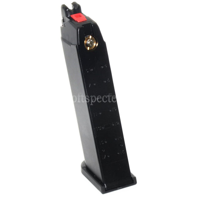Armorer Works AW Chargeur MOS à gaz 27 billes pour culasse Optic Ready Version EMG SAI BLU WE Galaxy AW VX7 VX9 Pistolets GBB Airsoft Séries G17 G19 Noir