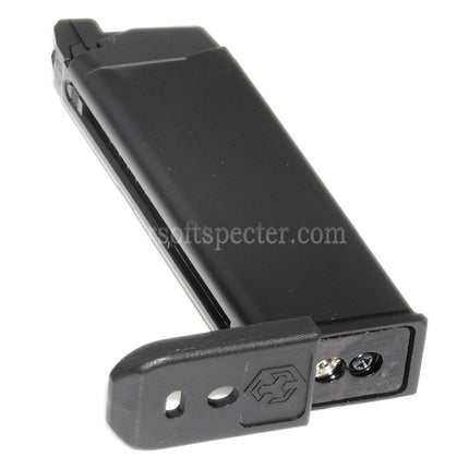 Armorer Works AW 23rd MOS Gas Magazine for Standard Slide Version EMG SAI BLU COMPACT WE AW VX9 G19 Series GBB Pistols Airsoft Black