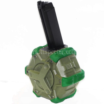 WE (WE-TECH) 350rd Gas Drum Magazine for G17 G18C G-Series GBB Pistols Airsoft