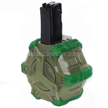 WE (WE-TECH) 350rd Gas Drum Magazine for WE (WE-TECH) AP APACHE MP5 Series GBB Rifles Airsoft