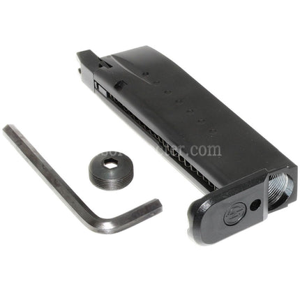 Chargeur Co2 EMG sous licence Hudson 25 billes pour pistolets Airsoft GBB EMG Hudson H9 Series Noir