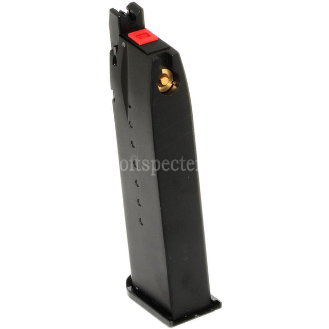 EMG Licensed Hudson 25rd Gas Magazine for EMG Hudson H9 Series GBB Pistols Airsoft Black