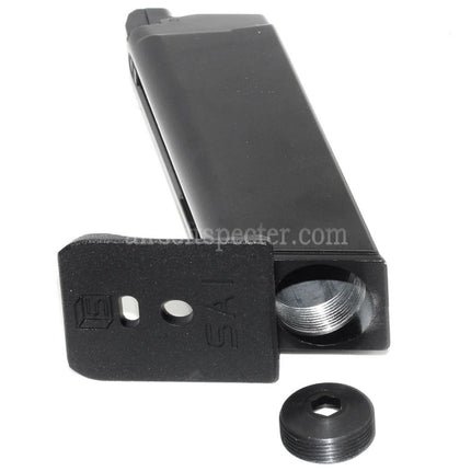 EMG SAI BLU 25rd Co2 Magazine for G17 G18C G34 G35 G-Series GBB Pistols Airsoft Black