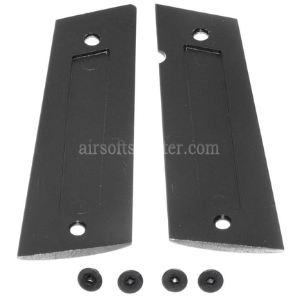 EMG Licensed SAI RED Grip Cover with Logo For EMG SAI RED DS Double Stack 1911 Series GBB Pistols Airsoft Black