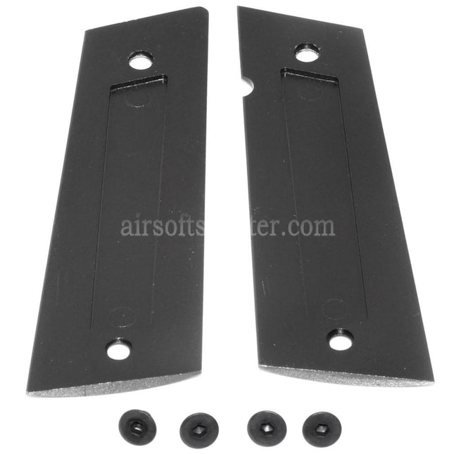 EMG Licensed SAI RED Grip Cover with Logo For EMG SAI RED DS Double Stack 1911 Series GBB Pistols Airsoft Black