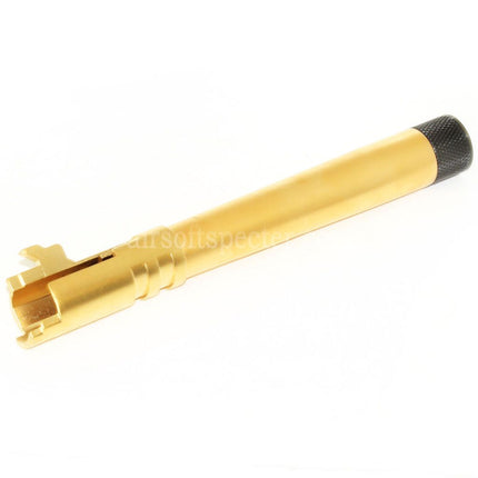 EMG Licensed STI DVC 3-GUN 132mm/138mm Outer Barrel with Barrel Cover for EMG DVC 3-GUN / AW / WE / Tokyo Marui Hi-Capa 5.4 Variants GBB Pistols Airsoft Gold