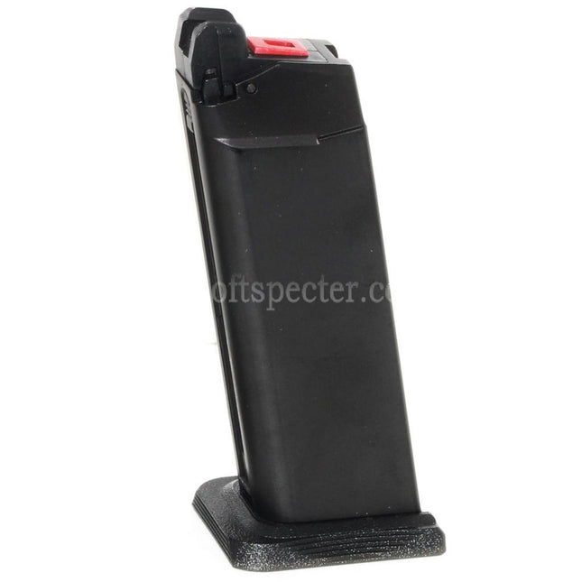 EMG Licensed SAI BLU COMPACT 23rd Gas Magazine for G19 G23 G26 Series GBB Pistols Airsoft Black