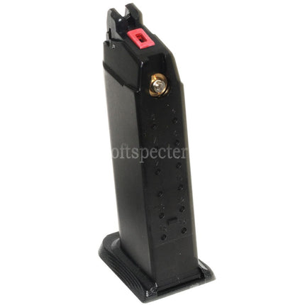 EMG Licensed SAI BLU COMPACT 23rd Gas Magazine for G19 G23 G26 Series GBB Pistols Airsoft Black
