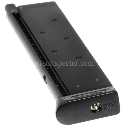 EMG Licensed SAI RED 16rd Tactical Gas Magazine for EMG SAI Red / AW NE Series / WE Single Stack 1911 Series GBB Pistols Airsoft Black
