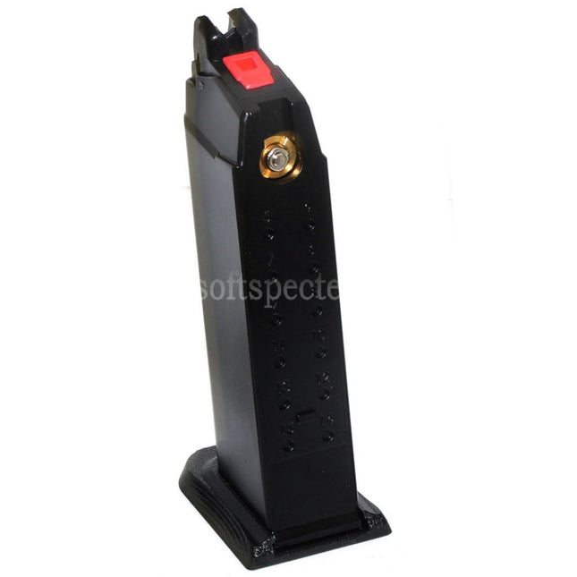 EMG SAI BLU 23rd MOS Gas Magazine for Optic Ready Slide Version EMG SAI BLU COMPACT / WE / AW VX9 G19 Series GBB Pistols Airsoft Black