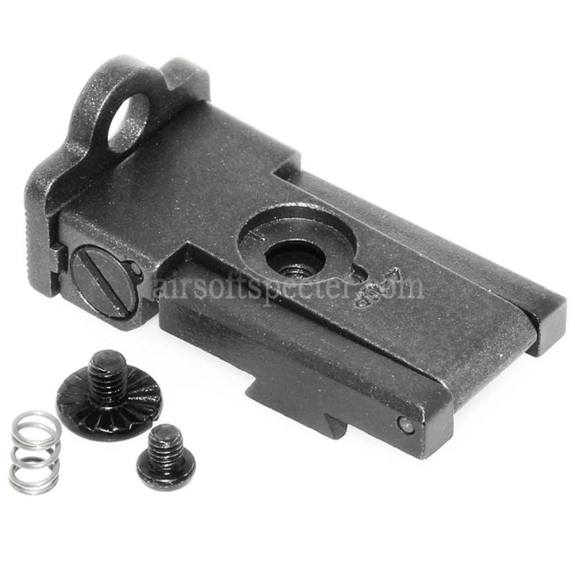 Armorer Works AW HX22 Aperture/Ghost Ring Rear Sight Assembly For AW WE Tokyo Marui Hi-Capa Series GBB Pistols Airsoft Black