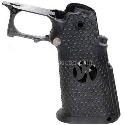 Poignée pistolet hexagonale Armorer Works AW HX #3 pour pistolets GBB Airsoft EMG AW WE Tokyo Marui Hi-Capa Noir