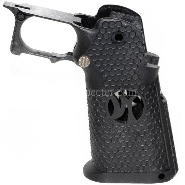 Poignée pistolet hexagonale Armorer Works AW HX #3 pour pistolets GBB Airsoft EMG AW WE Tokyo Marui Hi-Capa Noir