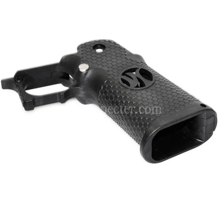 Poignée pistolet hexagonale Armorer Works AW HX #3 pour pistolets GBB Airsoft EMG AW WE Tokyo Marui Hi-Capa Noir