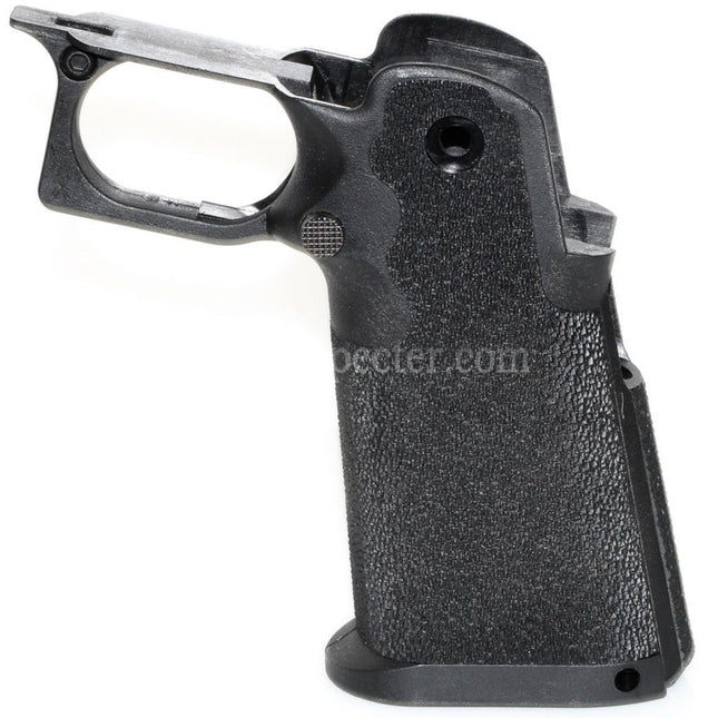 Poignée de pistolet texturée Armorer Works AW HX #1 pour pistolets GBB Airsoft EMG AW WE Tokyo Marui Hi-Capa Series, Noir