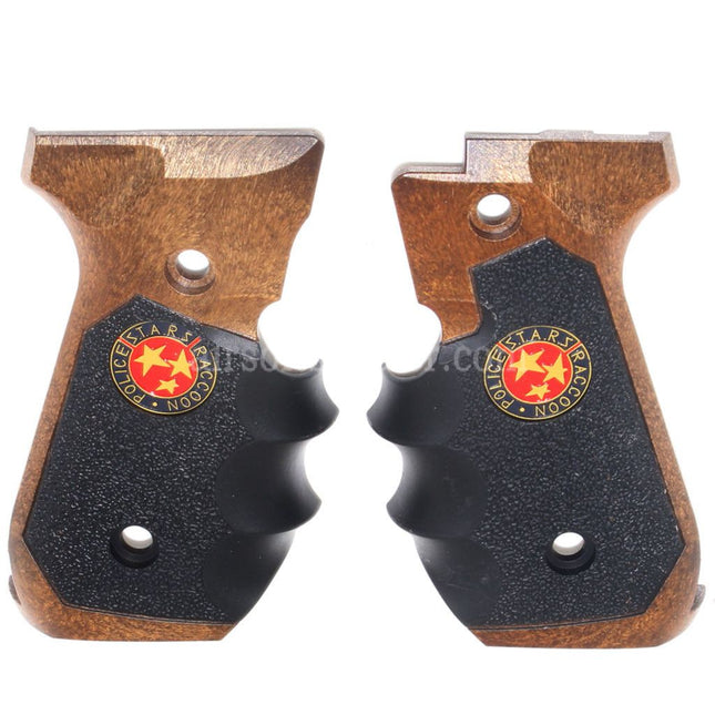 WE (WE-TECH) BIO Samurai Edge V2 Grip Cover For KJ Tokyo Marui WE M9 M92 M92F Series GBB Pistols Airsoft Black/Brown