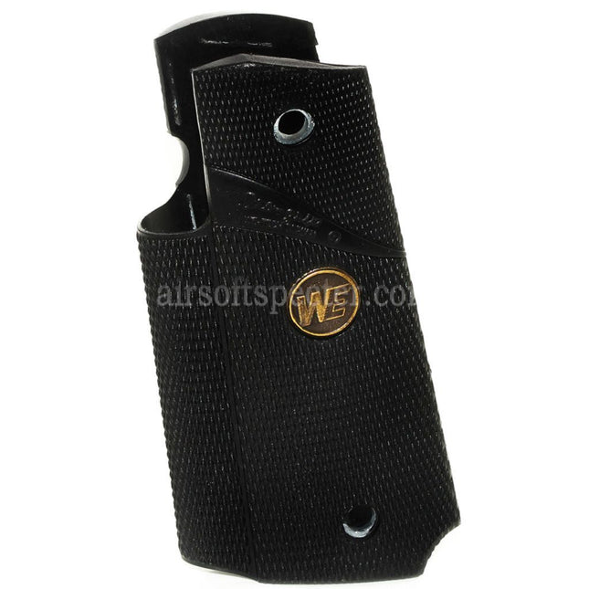 WE (WE-TECH) Metal Rubber Grip Cover For DOUBLE BELL ARMY AW WE KJ Tokyo Marui M1911 M.E.U SERIES 70 M45A1 WARRIOR GBB Pistols Airsoft Black