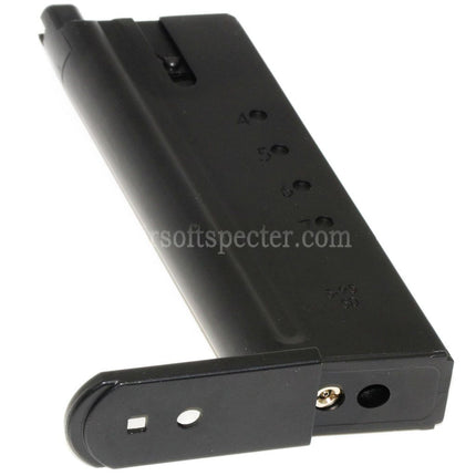 WE (WE-TECH) 27rd Gas Magazine For WE CYBERGUN Thompson Desert Eagle L6 version .50AE Series GBB Pistols Airsoft Black