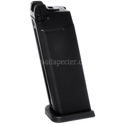 Chargeur de gaz WE (WE-TECH) 23e MOS pour pistolets GBB Airsoft noirs de la série EMG SAI BLU COMPACT WE AW VX9 G19 à glissière Optic Ready