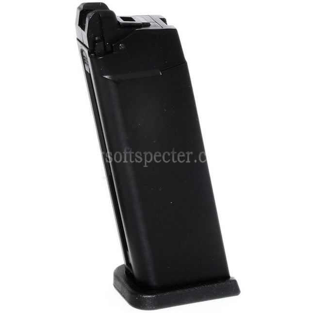 Chargeur de gaz WE (WE-TECH) 23e MOS pour pistolets GBB Airsoft noirs de la série EMG SAI BLU COMPACT WE AW VX9 G19 à glissière Optic Ready