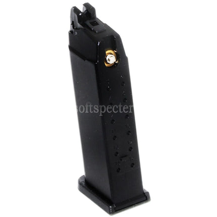 Chargeur de gaz WE (WE-TECH) 23e MOS pour pistolets GBB Airsoft noirs de la série EMG SAI BLU COMPACT WE AW VX9 G19 à glissière Optic Ready