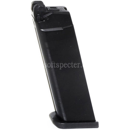 WE (WE-TECH) 25rd Gas Magazine for G17 Gen5 G18C G34 G35 G-Series GBB Pistols Airsoft Black