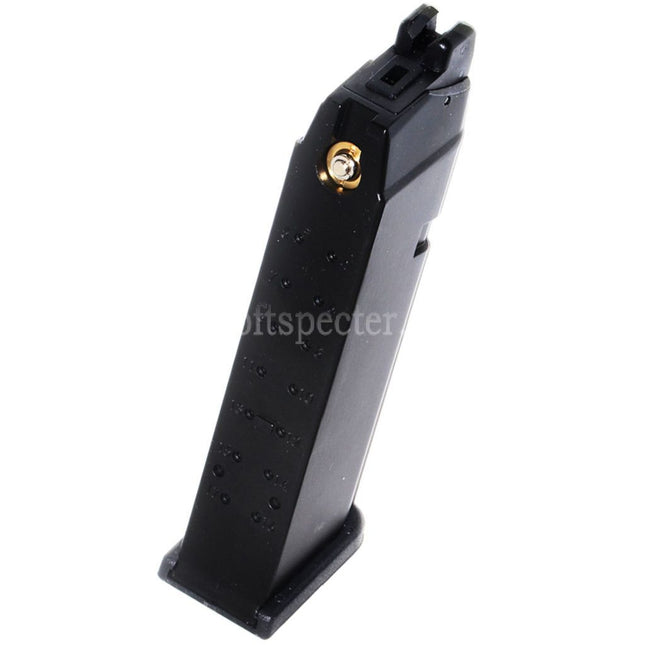 WE (WE-TECH) 25rd Gas Magazine for G17 G18C G34 G35 G-Series GBB Pistols Airsoft Black