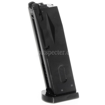 WE (WE-TECH) 26rd Gas Magazine for AW MB Series / KJW / Tokyo Marui / WE 902 M9 M92 Series GBB Pistols Airsoft Black