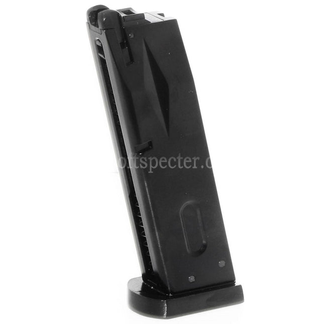 WE (WE-TECH) 26rd Gas Magazine for AW MB Series / KJW / Tokyo Marui / WE 902 M9 M92 Series GBB Pistols Airsoft Black