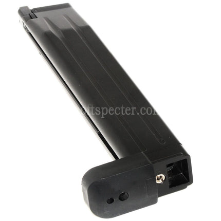 WE (WE-TECH) Chargeur de gaz long étendu 50 billes pour pistolets GBB Hi-Capa Airsoft Noir