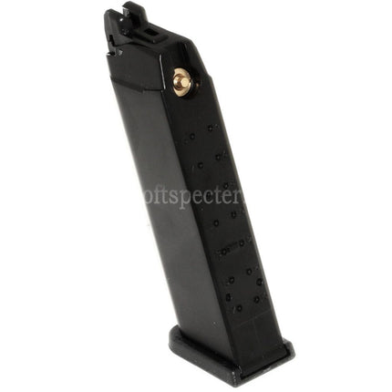 WE (WE-TECH) 25rd Co2 Magazine for G17 G18C G34 G35 G-Series GBB Pistols Airsoft Black