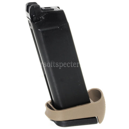 WE (WE-TECH) 25rd Co2 Magazine Valve Key Grip Extension Set for G17 G18C G34 G35 G-Series GBB Pistols Airsoft Black
