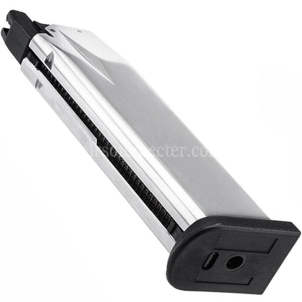Air Venturi Springfield Armory 25rd Gas Magazine for WE(WE-TECH) Air Venturi Springfield Armory XDM Series GBB Pistols Airsoft Silver
