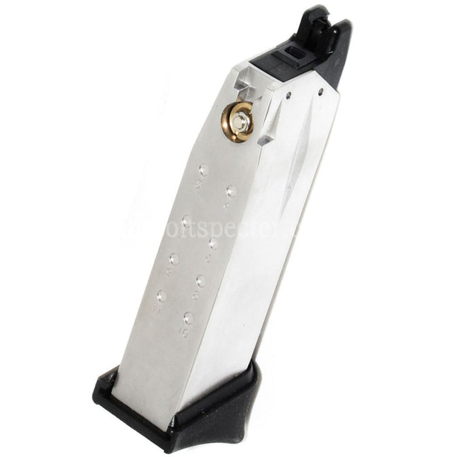 WE (WE-TECH) Chargeur gaz 14 billes pour pistolets GBB Airsoft Springfield Armory WE XDM COMPACT 3.8 Series Air Venturi Argent
