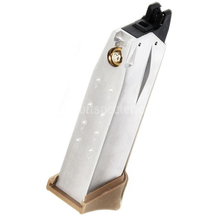WE (WE-TECH) Chargeur gaz 14 billes pour pistolets GBB Airsoft Springfield Armory WE XDM COMPACT 3.8 Series Air Venturi Argent