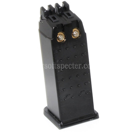 WE (WE-TECH) 40rd Gas Magazine for WE G19 Double Barrel Series GBB Pistols Airsoft Black