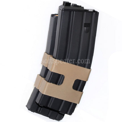WE (WE-TECH) 80rd Gas Double Magazine for WE Open Bolt Type L85 / SCAR-L / R5C / T65 / HK416 / AR M4 M16 GBB Rifles Airsoft Black