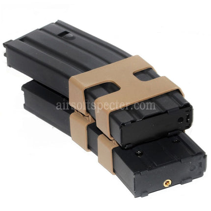 WE (WE-TECH) 80rd Gas Double Magazine for WE Open Bolt Type L85 / SCAR-L / R5C / T65 / HK416 / AR M4 M16 GBB Rifles Airsoft Black
