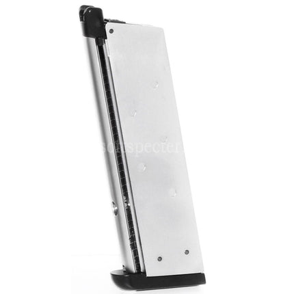 Chargeur à gaz tactique 16 coups WE (WE-TECH) pour pistolets Airsoft GBB EMG SAI Red / AW NE Series / WE Single Stack 1911 Series