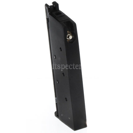 Chargeur de gaz WE (WE-TECH) 13 billes pour pistolets GBB Airsoft AW COMPACT NE10 Series / WE Single Stack Mini 1911 Series Noir