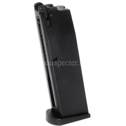 WE (WE-TECH) 26rd Co2 Magazine for AW MB Series / KJW / Tokyo Marui / WE 902 M9 M92 GBB Pistols Airsoft Black