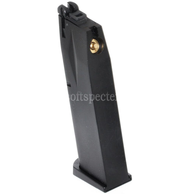 Chargeur Co2 WE (WE-TECH) 26 billes pour pistolets GBB AW série MB / KJW / Tokyo Marui / WE 902 M9 M92 Airsoft Noir